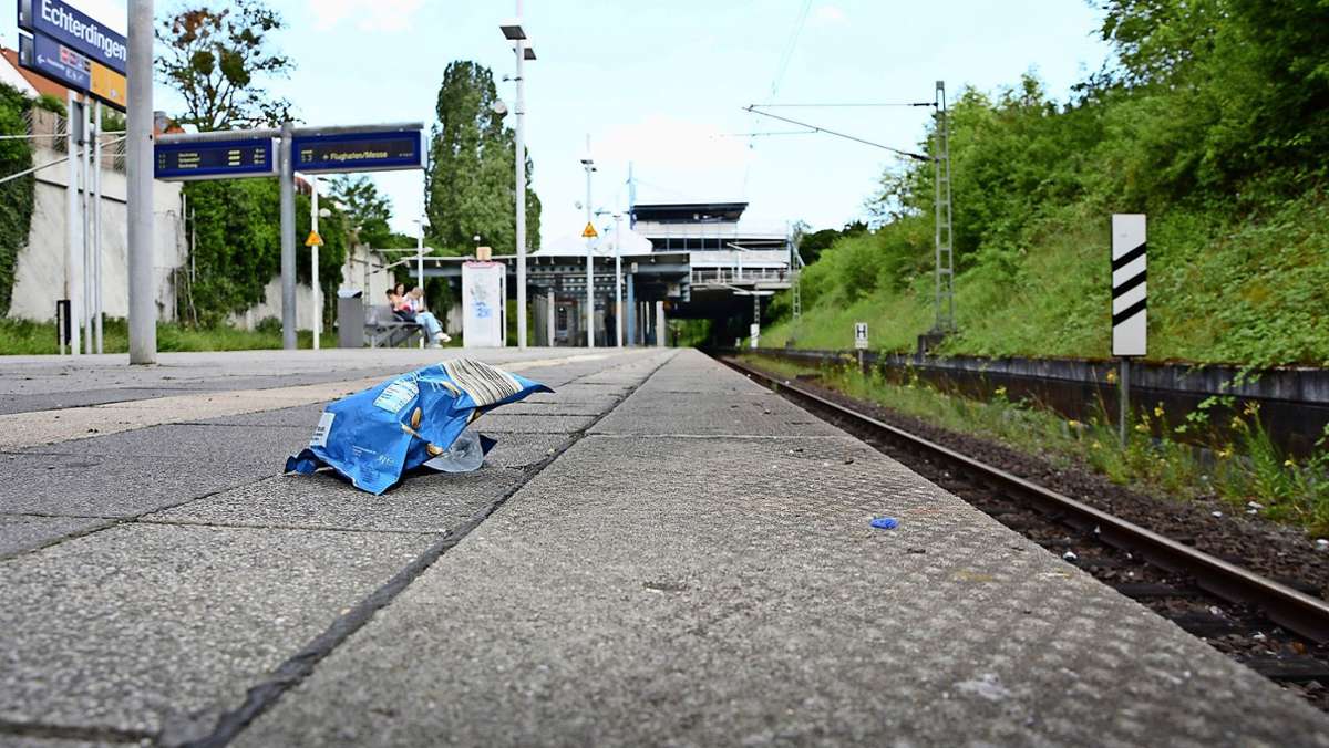 Leinfelden-Echterdingen: Harsche Kritik an dreckigem  S-Bahnhof