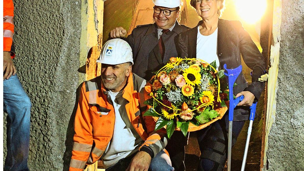 S-21-Tunneldurchbruch in Bad Cannstatt: 560 Sprengungen für 2648 Meter Tunnel