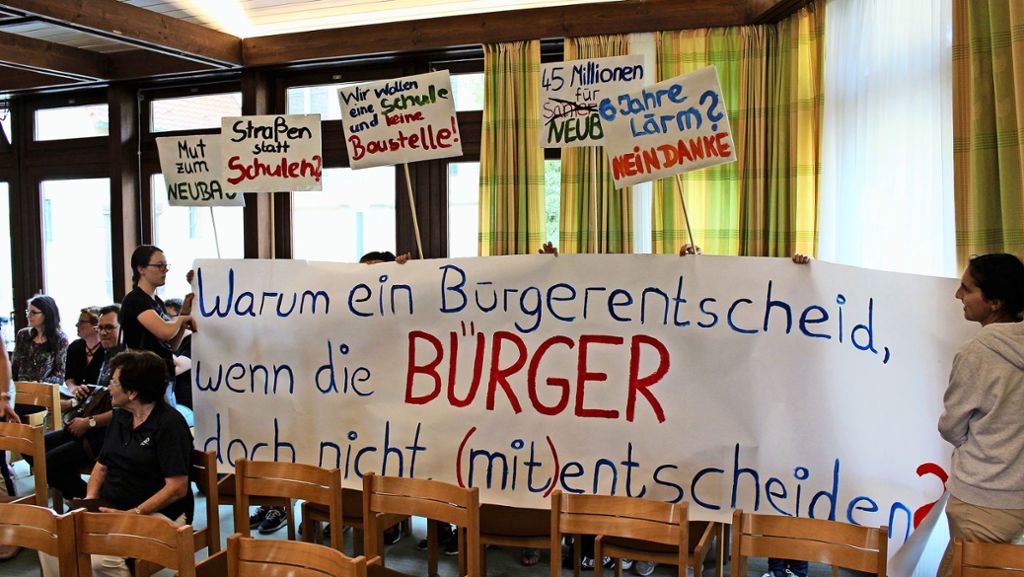 Streit um Schule in Stuttgart-Sillenbuch: Klare Abfuhr für die Pläne der GSG-Sanierung