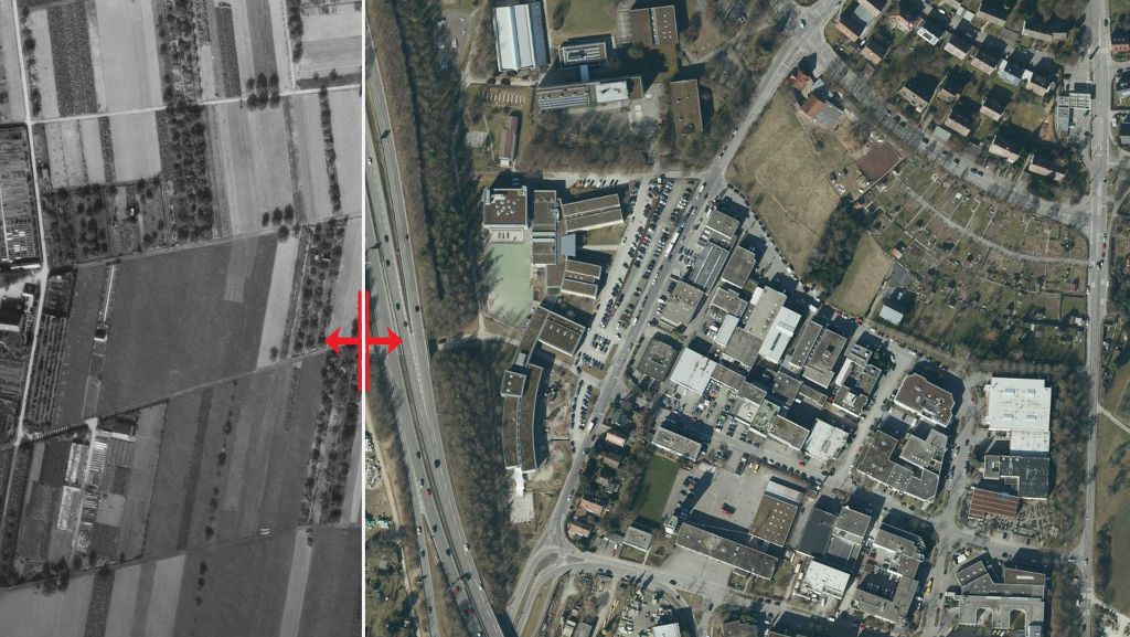 Stuttgart von oben – Bau der B 27: Die Furcht vor der trennenden Straße