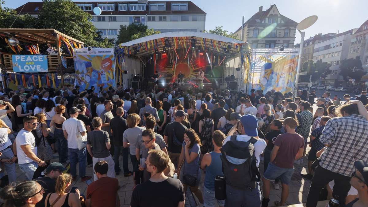 Marienplatzfest in Stuttgart: Unbeschwert feiern bei schönster Sonne