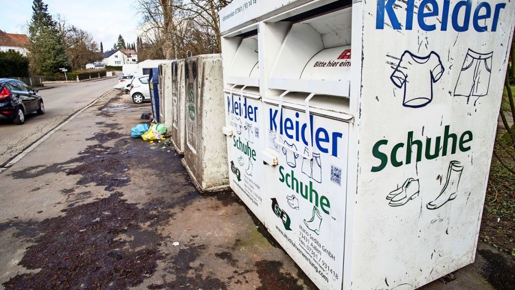 Göppingen: Stadt  plant Verbot von Altkleider-Containern