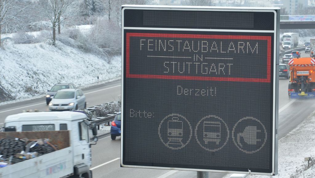 Luftbelastung in Stuttgart: „Besorgniserregender Zustand“ beim Feinstaubalarm