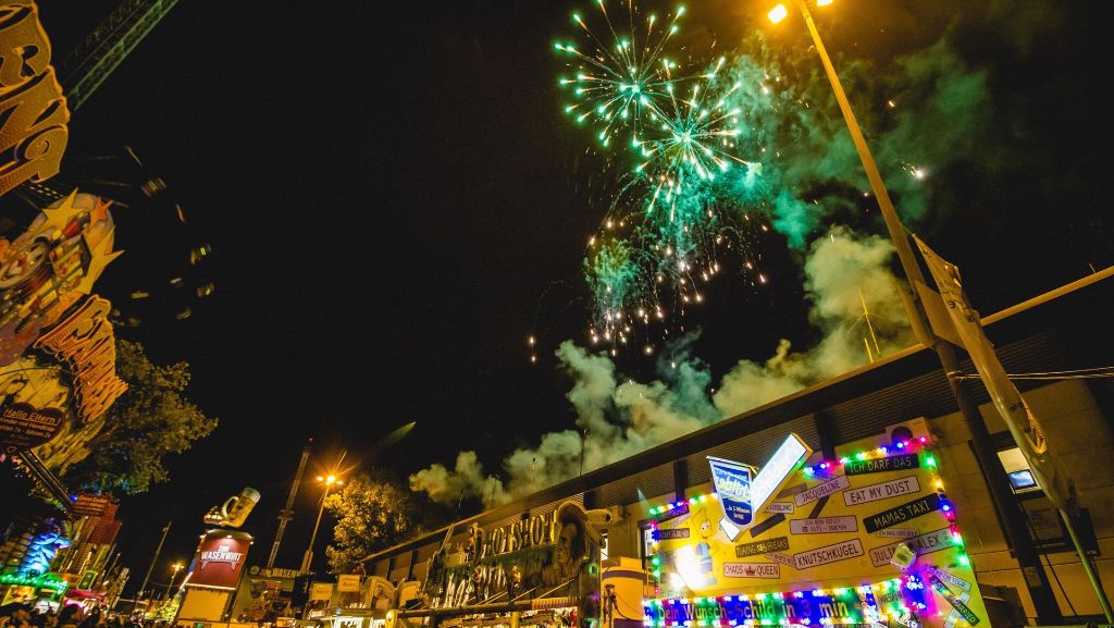 Cannstatter Volksfest: Wasen-Finale mit großem Feuerwerk