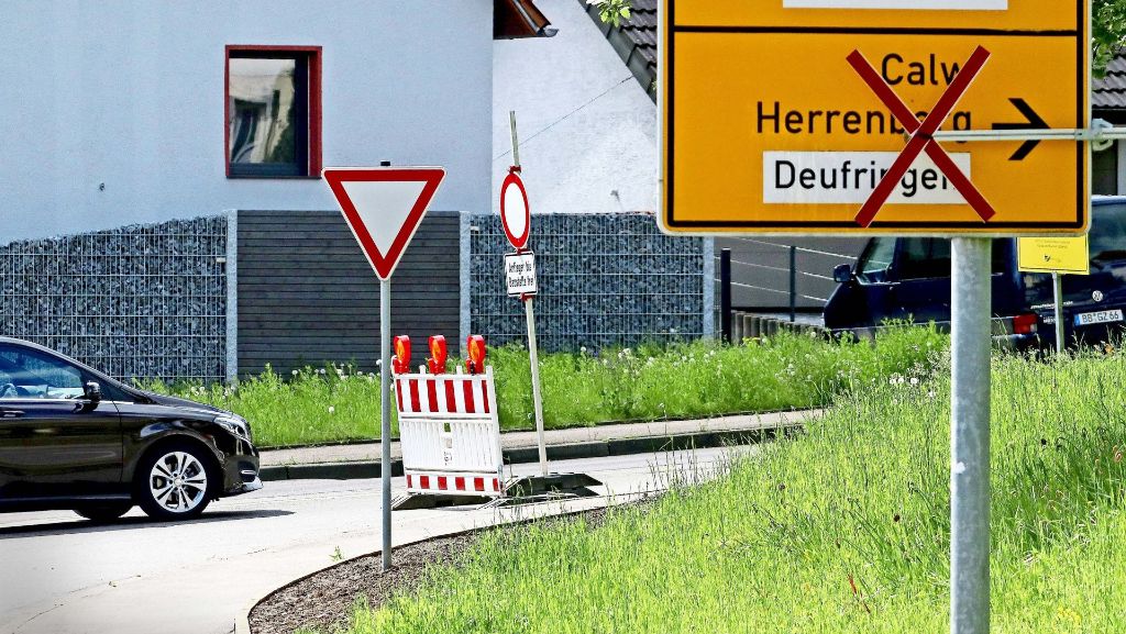 Aidlingen und Weissach-Flacht: Ortsdurchfahrten werden zur Baustelle