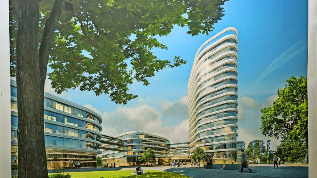Allianz-Projekt in Stuttgart: Ein Hochhaus und vier Nachbarn