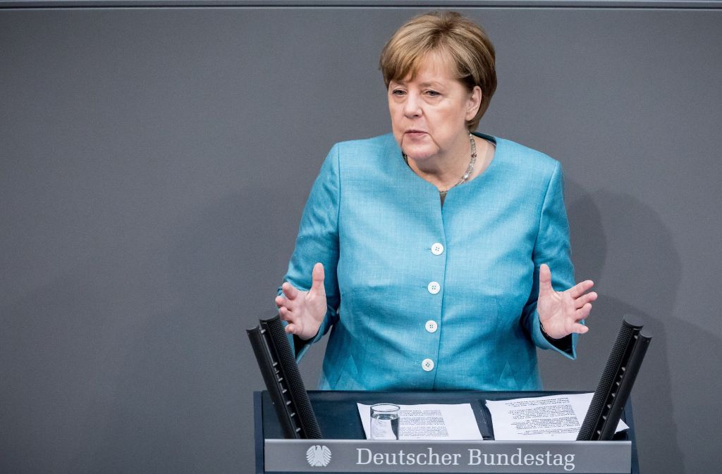 Für die CDU/CSU kandidiert die derzeitige Bundeskanzlerin Angela Merkel.