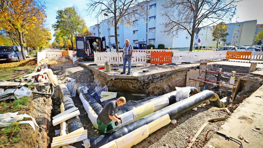 Baustellen für Fernwärme  in Böblingen: Verlegung von Rohren  dauert vielen zu lange