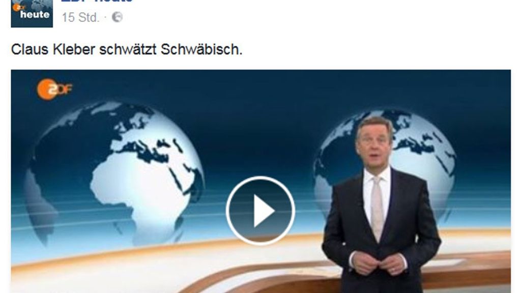 ZDF-Beitrag zur Schwabenausstellung: Claus Kleber schwätzt Schwäbisch