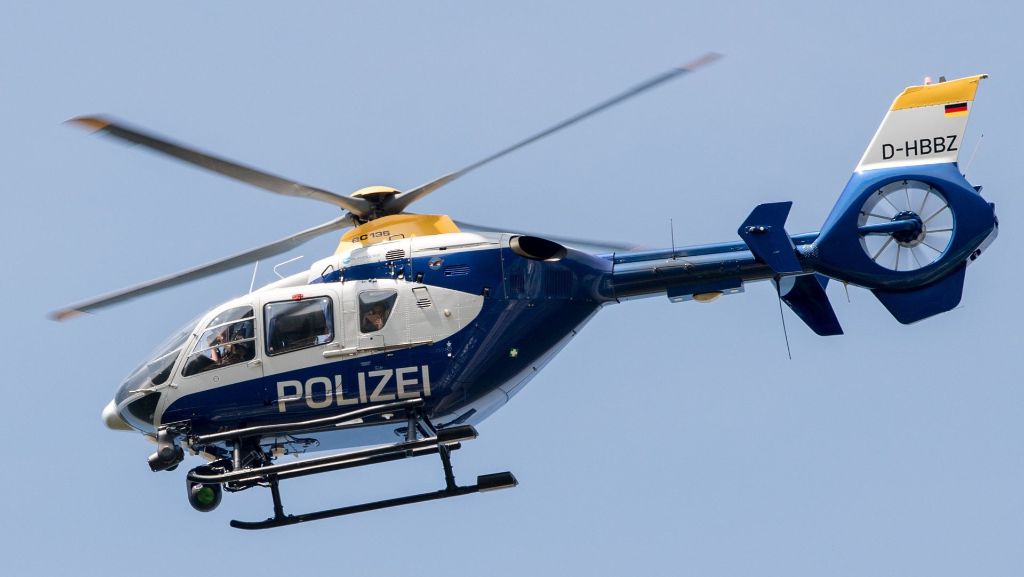 Vermisstensuche in Stuttgart: Der Hubschrauber sucht auch nachts