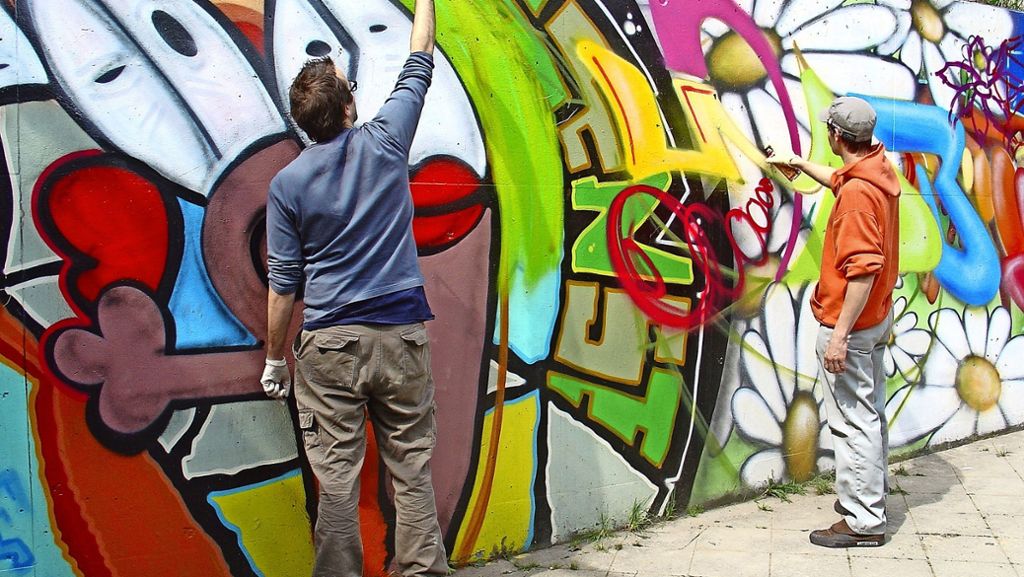 Graffiti in Stuttgart-Vaihingen: Vaihingen bekennt Farbe
