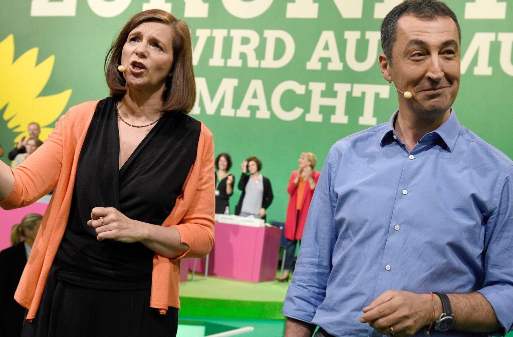 Für die Grünen tritt das Spitzenduo Katrin Göring-Eckardt und Cem Özdemir an.
