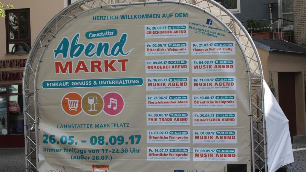 Abendmarkt in Bad Cannstatt: An diesem Freitag fällt der Startschuss