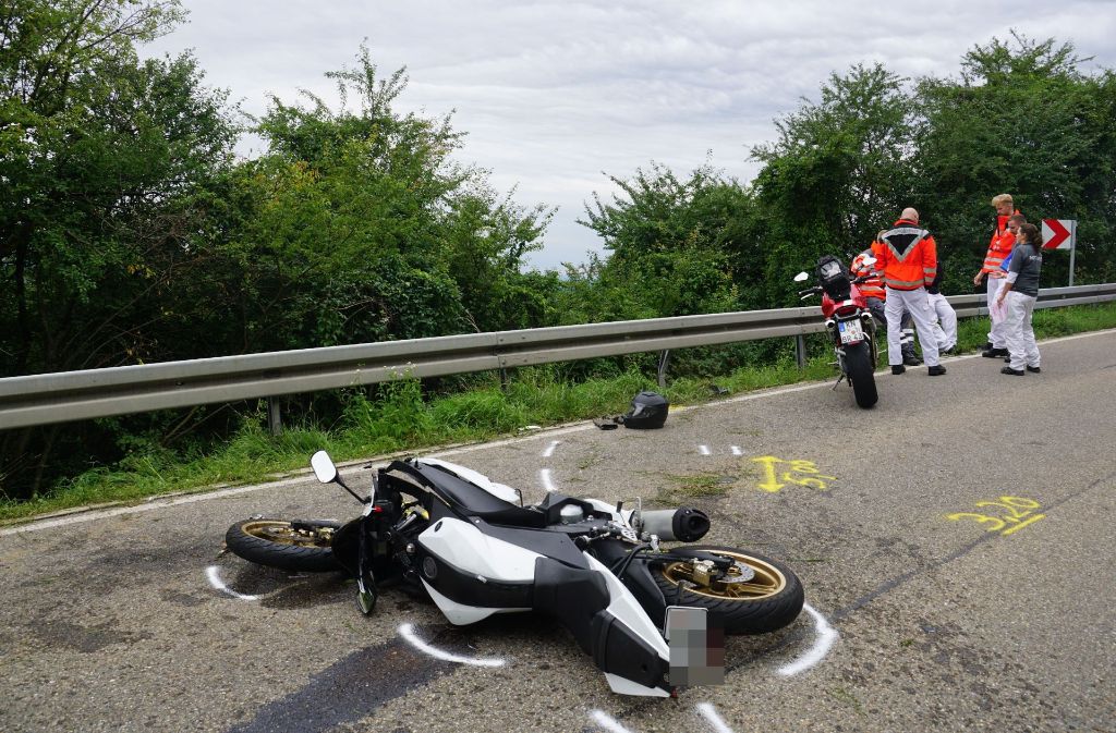 In Göppingen ist es zu einem schweren Motorradunfall gekommen.