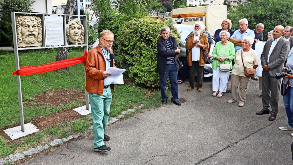 Bacchus und Apollo in Korntal-Münchingen: Ein Denkmal für die ehemalige Kelter