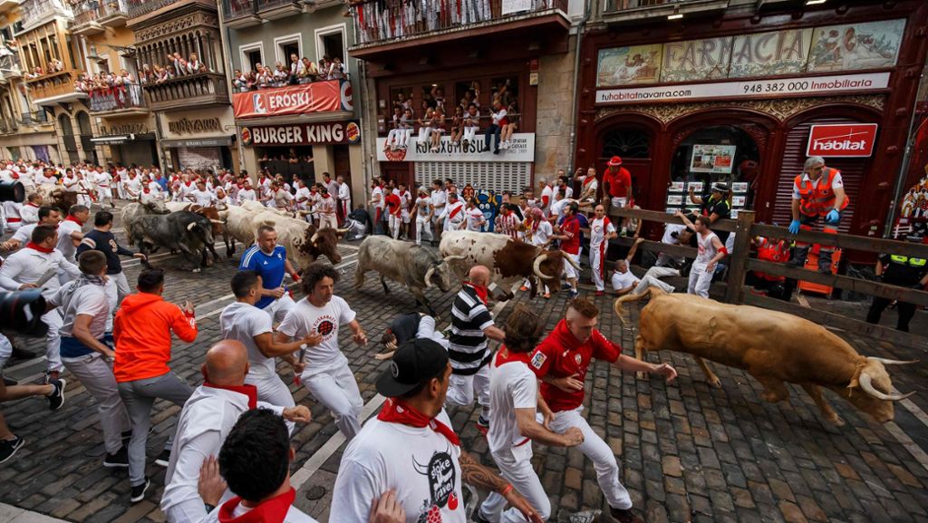 Pamplona: Drei Menschen bei Stierrennen aufgespießt