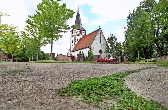 Bauarbeiten in Ditzingen: Vor der Speyrer Kirche soll erstmals ein Platz entstehen
