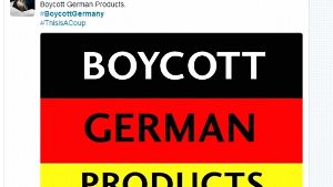 Boykottaufrufe gegen Deutschland bei Twitter