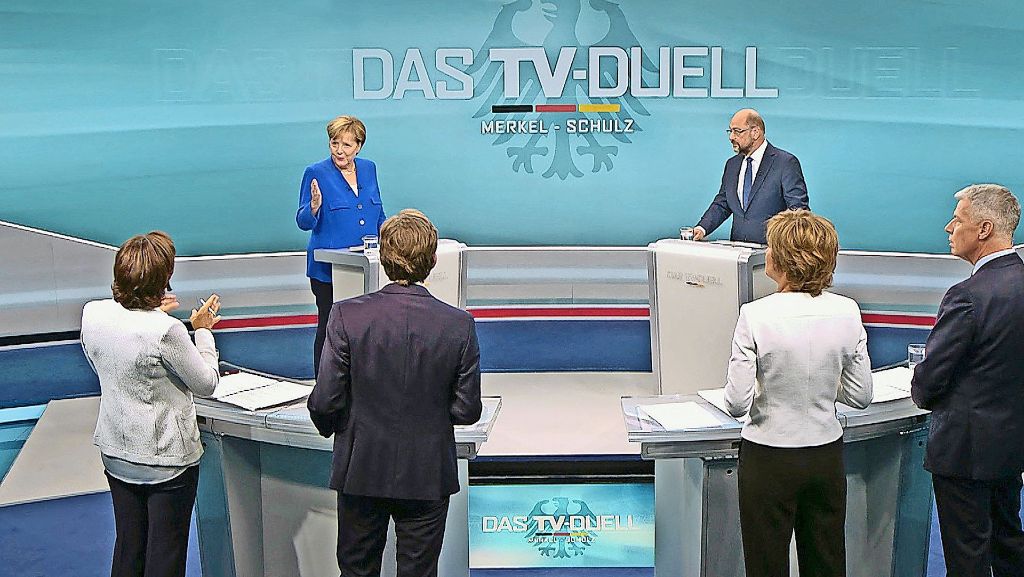 TV-Duell vor der Bundestagswahl: Schulz sucht nach dem wunden Punkt