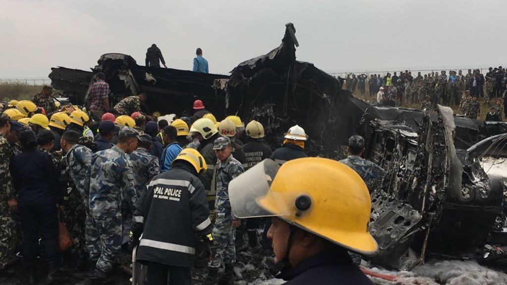 Flughafen Kathmandu in Nepal: Mindestens 40 Tote bei Flugzeugabsturz