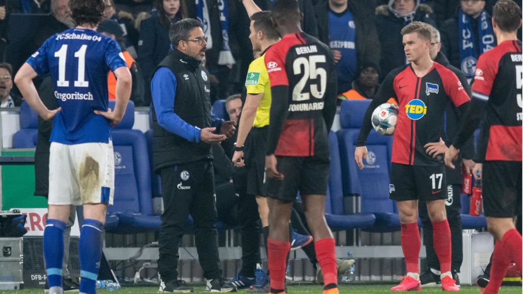Rassistische Beleidigungen gegen Hertha-Profi: Schalke-Trainer zu Rassismus-Vorfällen: „Dann kicken wir nicht weiter“