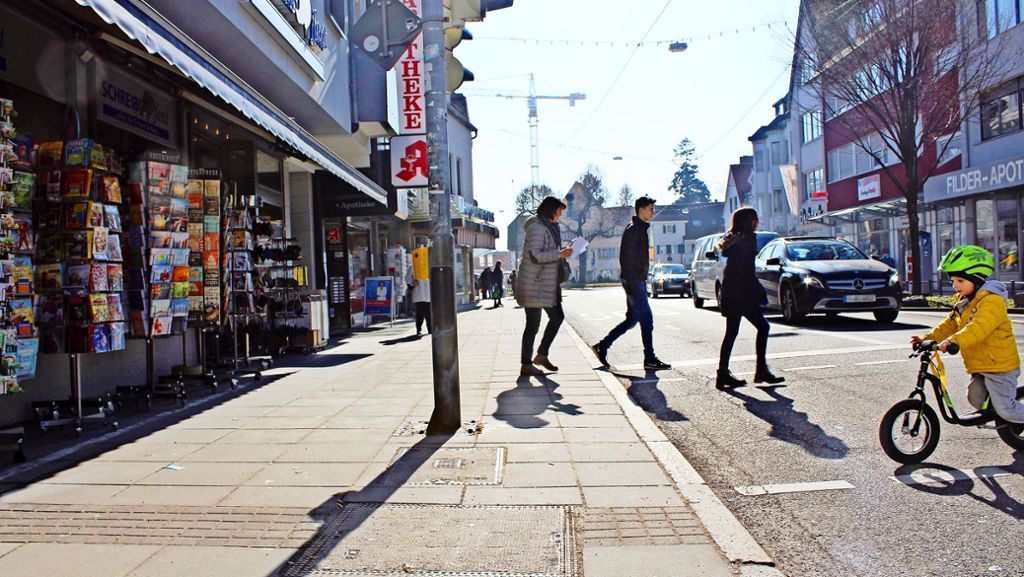 Epplestraße in Stuttgart-Degerloch: Es ging sogar schon das Vordach eines Metzgers zu Bruch