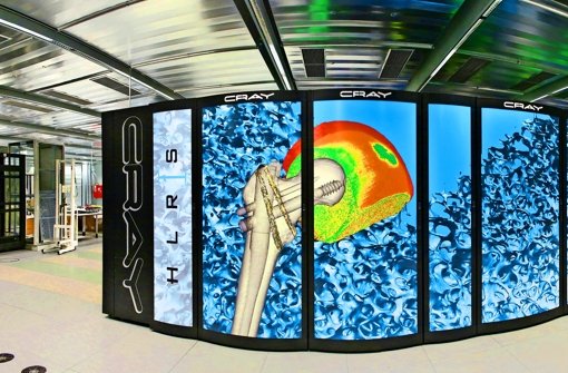 Für das Höchstleistungsrechenzentrum Stuttgart hatte der US-Hersteller bei den neuesten Computern  etwas Farbe übrig. Foto: Boris Lehner/HLRS