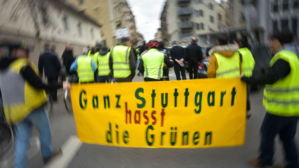 Demos gegen Stuttgarter Diesel-Fahrverbote: AfD-Mann nennt Fahrverbote Nazimethoden