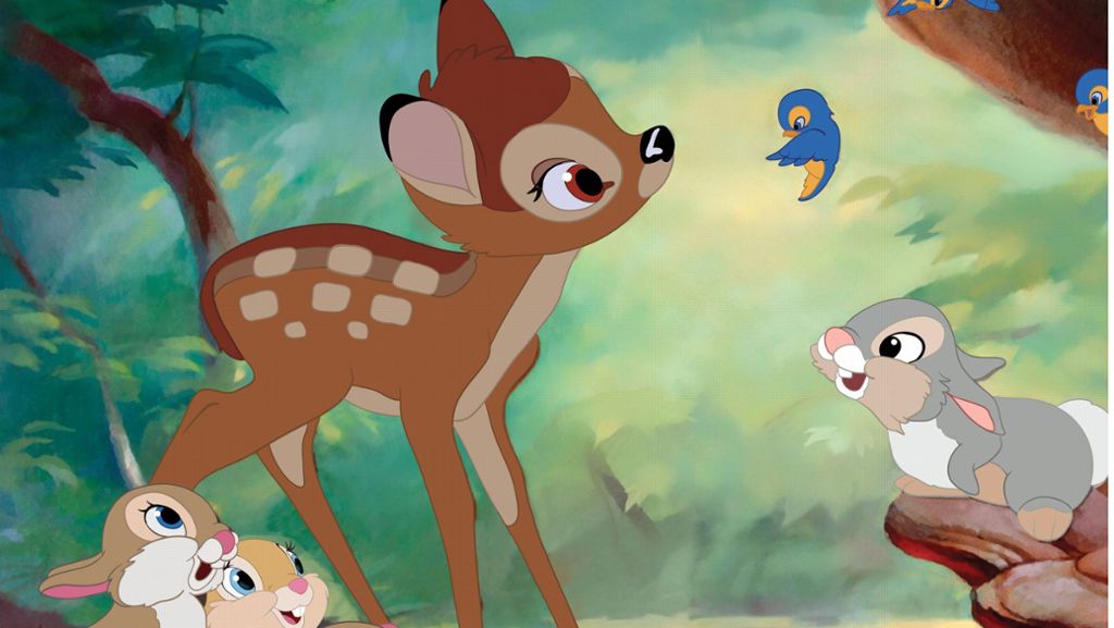  Und ewig stirbt Bambis Mutter: Disneys Meisterwerk rührt noch nach 75 Jahren das Publikum zu Tränen. Besonders die Todesszene schrieb Filmgeschichte und diente als Vorbild für andere Zeichentrickfilme. 