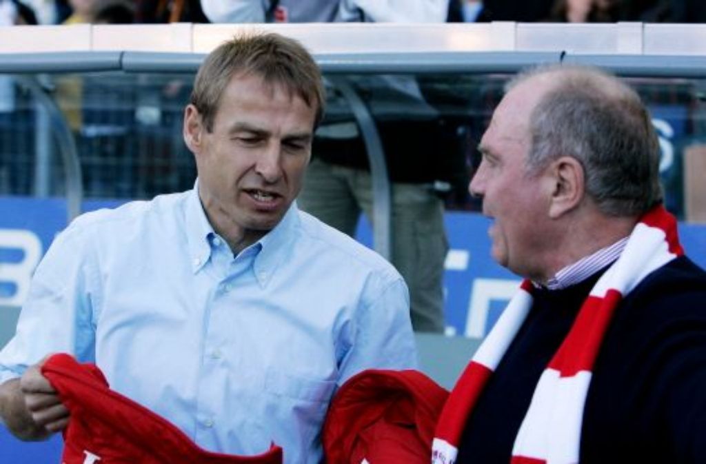 Jürgen Klinsmann (links) im Oktober 2008 mit Uli Hoeneß