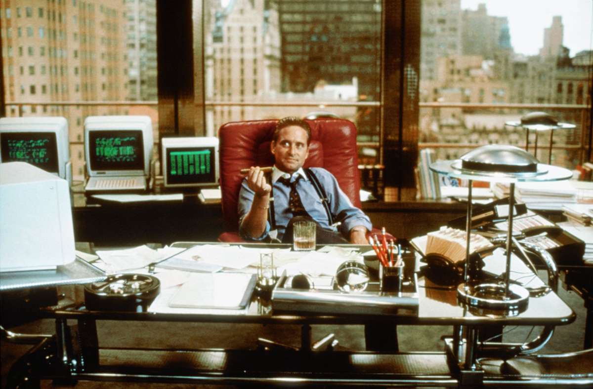 „Wall Street“ (1987): Michael Douglas als Gordon Gekko