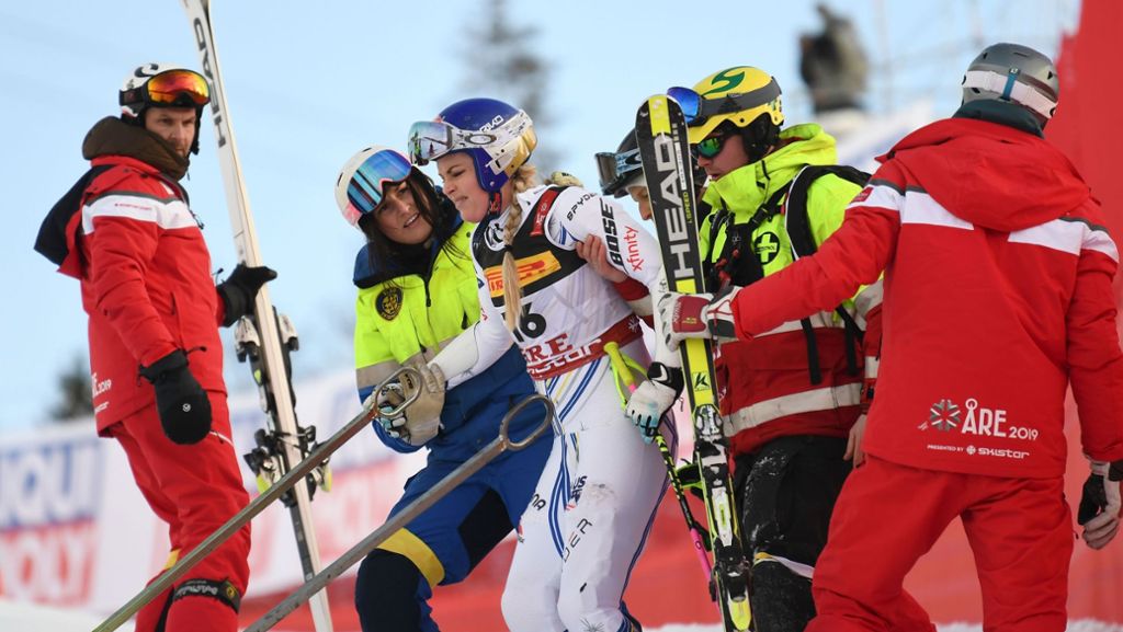 Super-G in Are: Lindsey Vonn bei Ski-WM schwer gestürzt