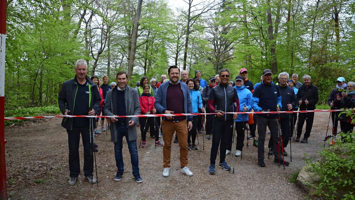 Nordic-Walking-Park in Wernau: Drei Routen führen  durch den Wald
