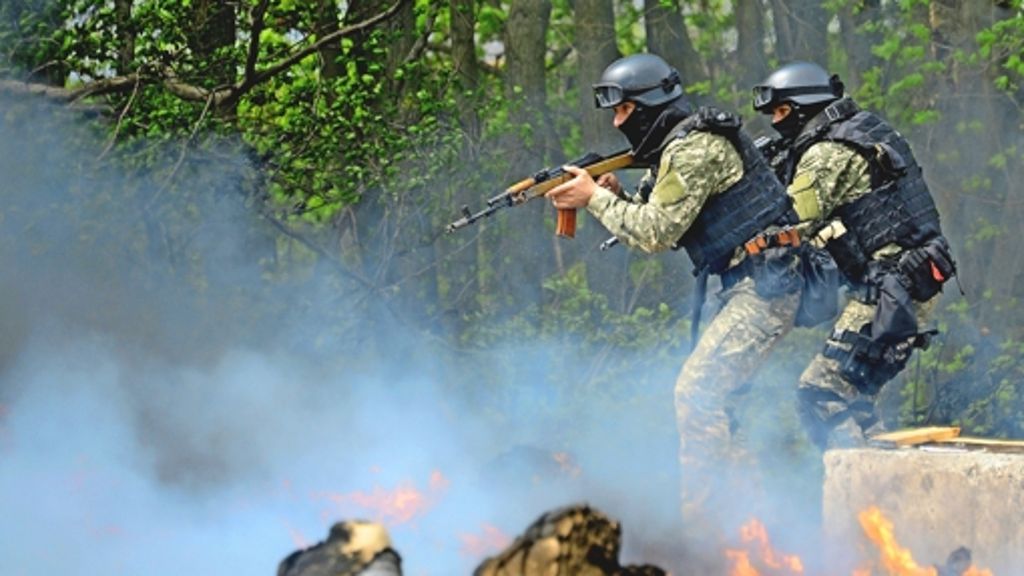 Krise  in der Ostukraine: Es sieht vielerorts schon so  aus  wie Krieg