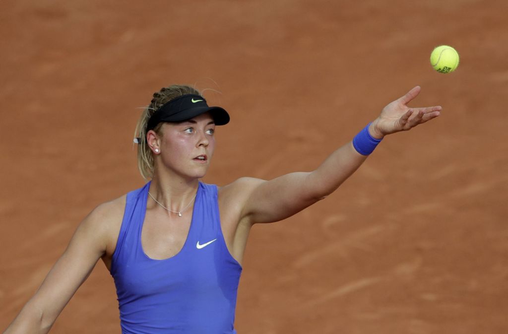 Carina Witthöft ist bei den French Open in Paris bereits in der ersten Runde ausgeschieden. Foto: AP