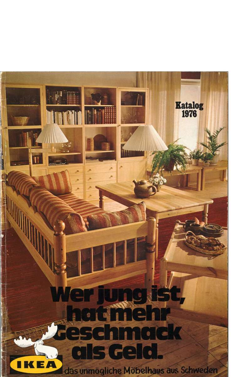 Ikea-Katalog von 1976 – man wirbt hier mit Jugendlichkeit und Coolness. Foto: Ikea