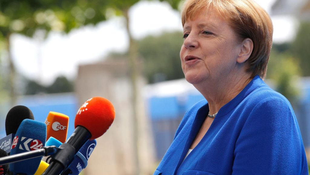Nato-Gipfel: Angela Merkel wehrt sich gegen Angriffe von Donald Trump