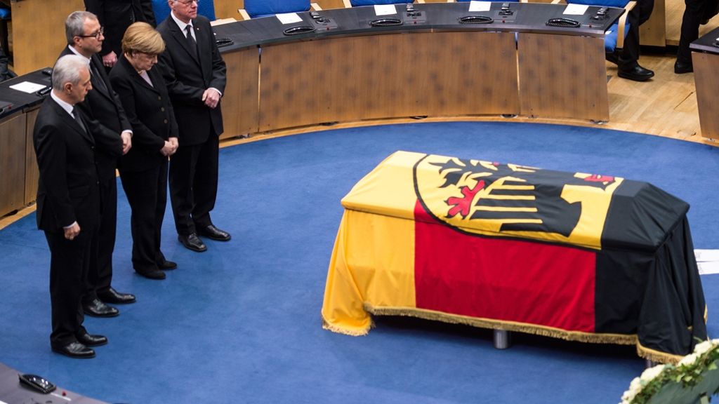 Zeremonie in Bonn: Staatsakt für Hans-Dietrich Genscher