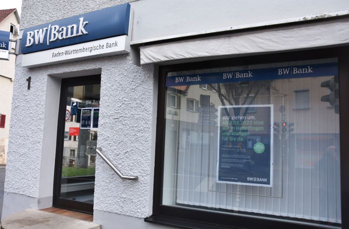 Geldinstitut in Rohracker: Kritik an Bankfilialschließungen