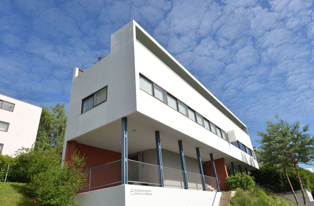 Das Le-Corbusier-Haus ist eines von vielen markanten Gebäuden der Weißenhofsiedlung. Foto: dpa/Franziska Kraufmann