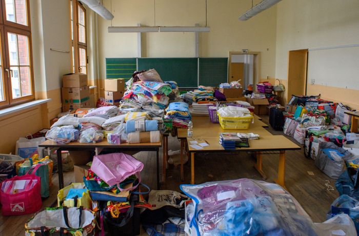 Hilfe für Ukrainer in Stuttgart: Sammelstelle im Studentenwohnheim