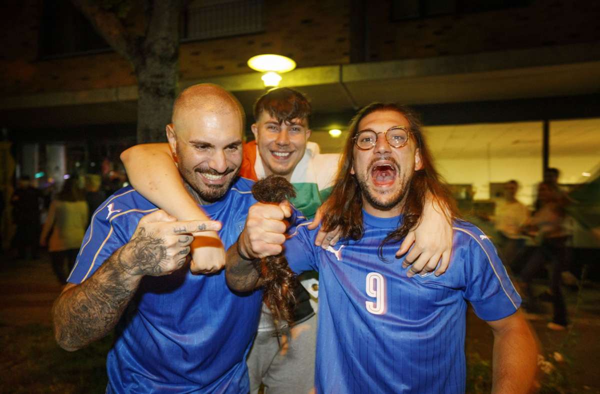 Die Squadra Azurra ist Europameister – und die Freude der Fans riesengroß. Foto: Gottfried Stoppel