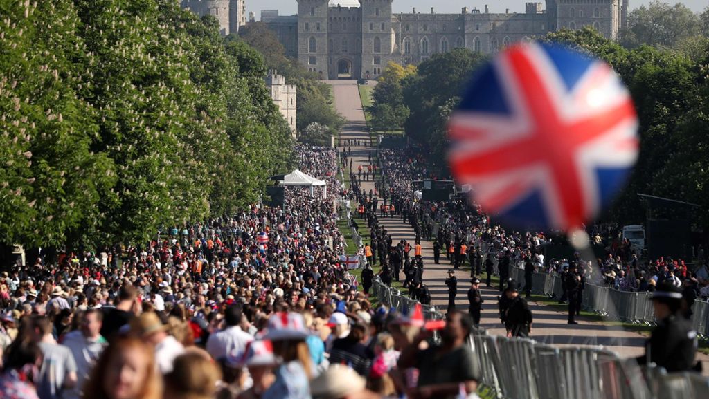 Vor der Hochzeit von Meghan und Harry: Tausende sind in Windsor auf den Straßen