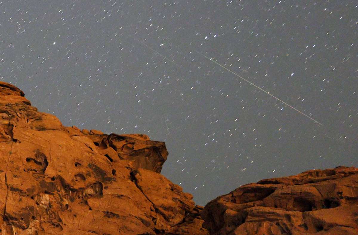 Auch im dunklen Pinto Valley in Nevada ließen sich unzählige Sternschnuppen beobachten.
