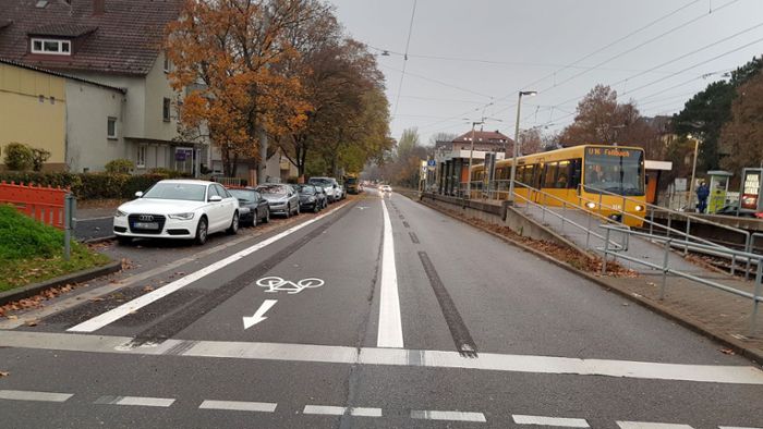 Nürnberger Straße in Bad Cannstatt: Neuer Radschnellweg wird kaum angenommen
