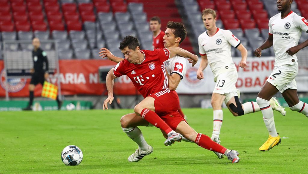 DFB-Pokal: Ein bisschen Dusel: Lewandowski schießt die Bayern nach Berlin