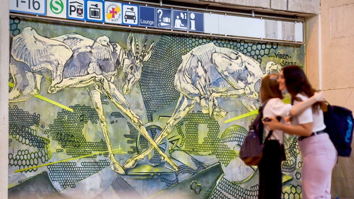 Graffiti in Stuttgart: Hauptbahnhof verwandelt sich in Kunstausstellung