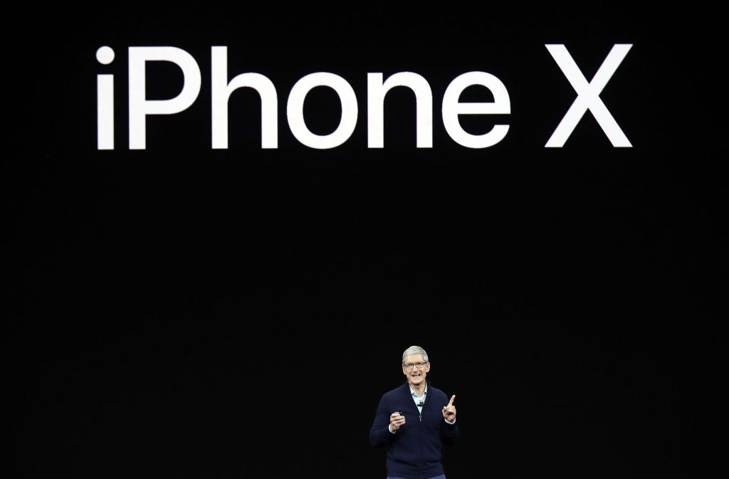 Apple stellte am Dienstag das neue Modell iPhone X vor.