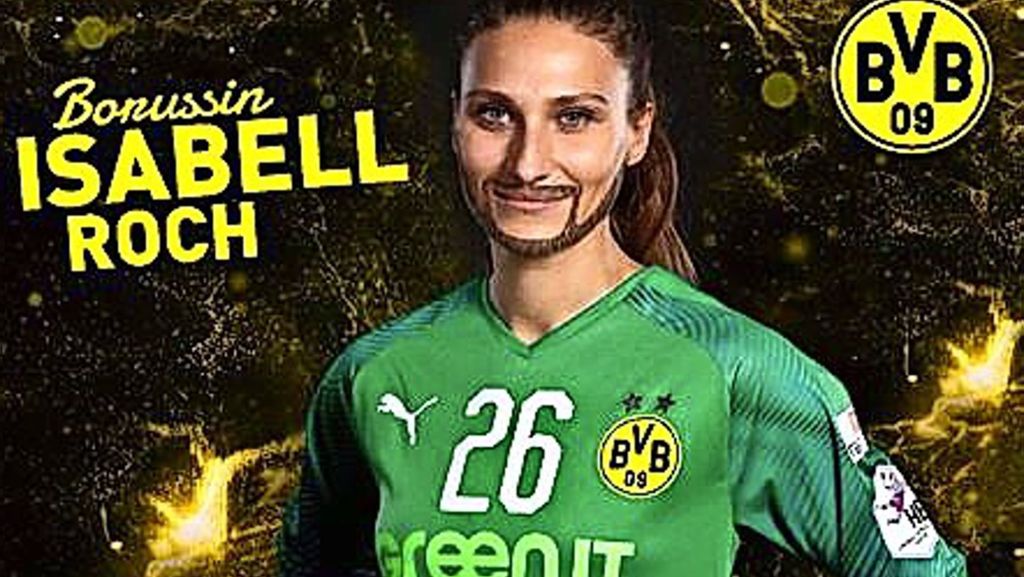 Handball-Frauen von Borussia Dortmund: Protestaktion mit Bart – Handballerinnen fühlen sich diskriminiert