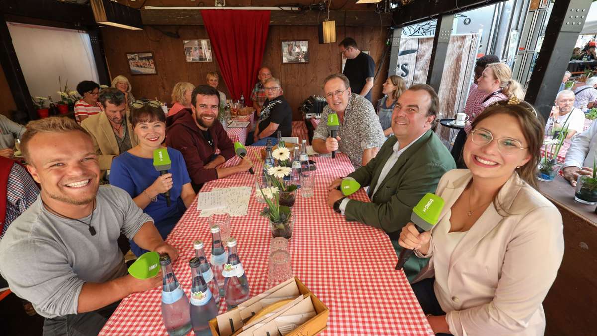 Promi-Talk auf dem Weindorf: Kein Stuttgarter Weindorf ohne den Weindorf-Treff
